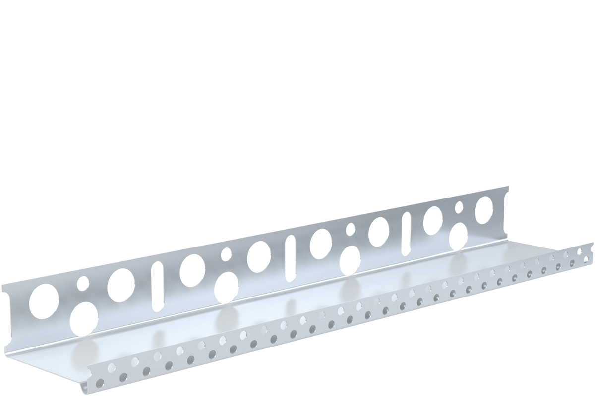 Capatect 6689/08 Sockelschiene 2,0 m für 80 Platte Alu blank